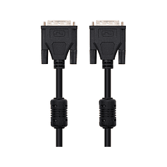 Cabo dvi nanocable dual link 24+1/m-m cor preto comprimento 1,8 m