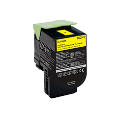 Toner laser lexmark 80c2hye amarelo 3000 paginas