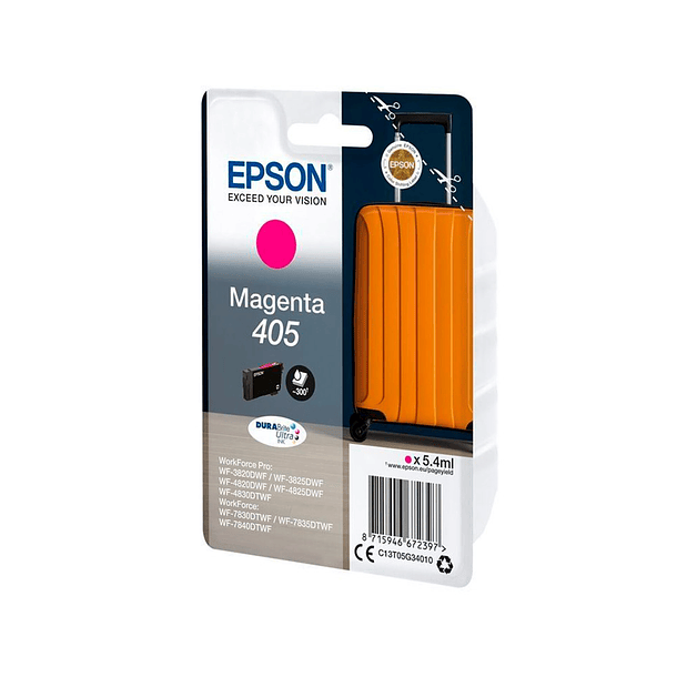 Tinteiro epson 405 wf-3820dwf / wf-4820dwf / wf-7830dtwf / wf-7840dtwf magenta 3