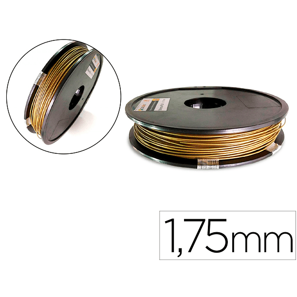 Filamento 3d colido pla 1,75 mm 0,5 kg bronze 1