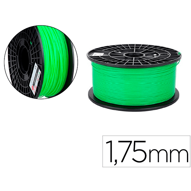 Filamento 3d colido pla luminoso 1,75 mm 1 kg verde 1