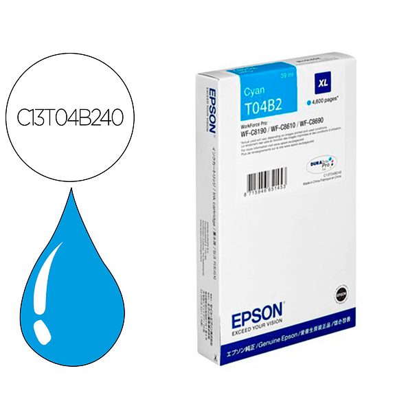 Tinteiro epson workforce pro wf-c8610dwf/ wf-c8690 series / wf-c8190 series cian 4600 paginas 1