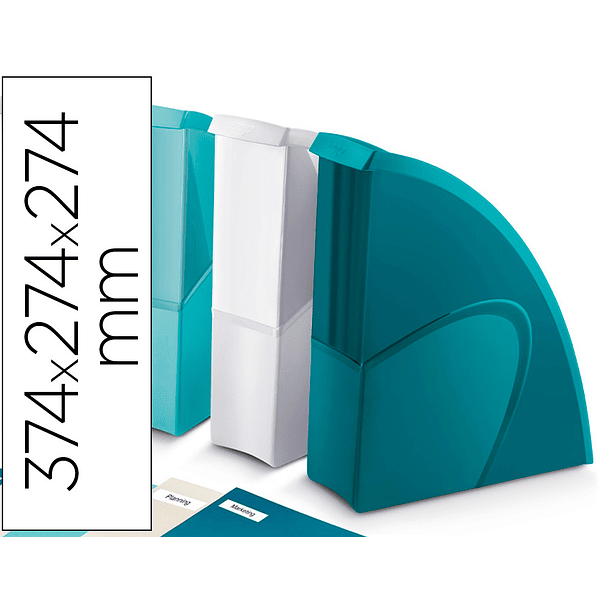 Porta revistas cep riviera plastico lote de 5 unidades cores sortidas 374x274x274 mm 2