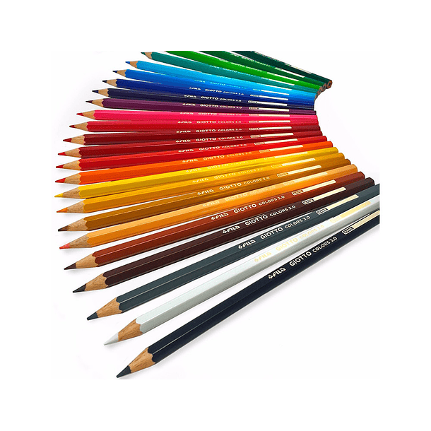 Lapis de cor giotto colors 3.0 caixa de 24 cores mina 3 mm