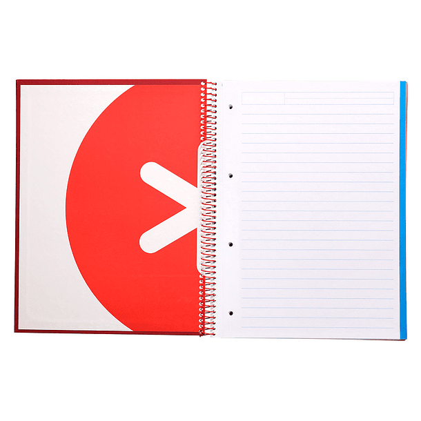 Caderno espiral liderpapel din a4 antartik capa forrada 120 f 100 gr pautado 5 bandas cor framboesa 5