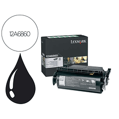 Toner lexmark laser t620 / t622 12a6860 preto 10000 paginas