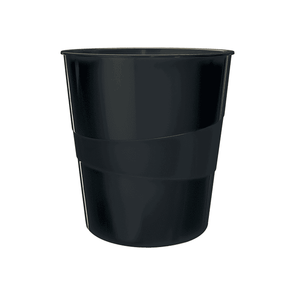 Cesto de papeis plastico leitz recycle cor preto 15 litros 2