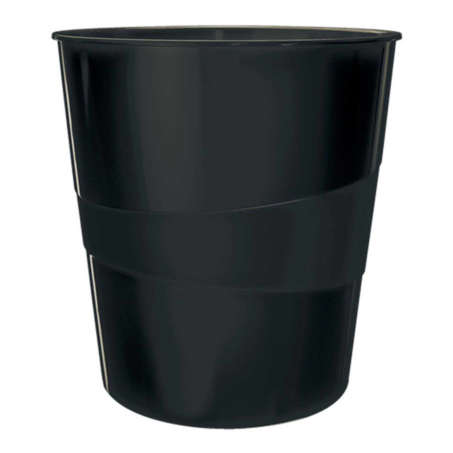 Cesto de papeis plastico leitz recycle cor preto 15 litros 2