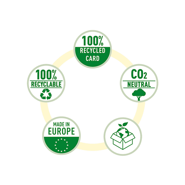 Pasta de arquivo de alavanca esselte nº1 co2 neutral din a4 cartao forrado lombada 75 mm amarelo vivo 4