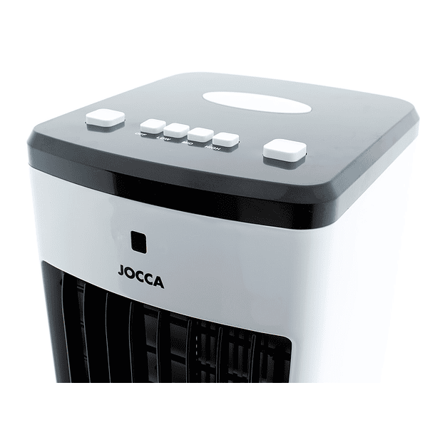 Climatizador humidificador frio jocca 3 velocidades e 3 modos auto ajuste aspas deposito 3 l 600x260x280 mm 5