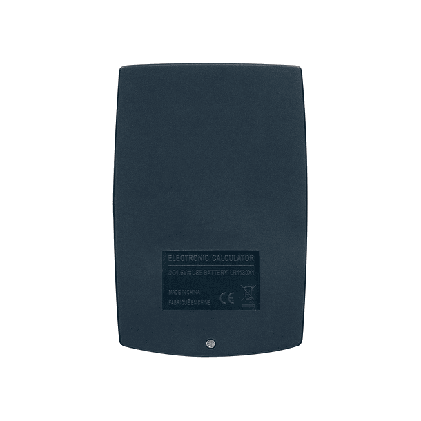 Calculadora liderpapel de bolso xf02 8 digitos pilhas cor azul 99x64x9 mm 4