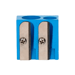 Apara lapis liderpapel metalico 2 usos cor azul