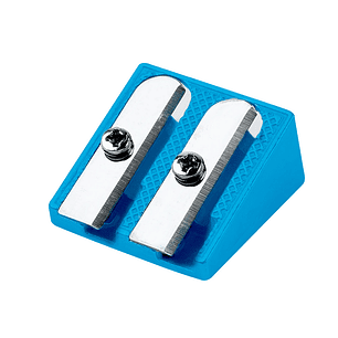 Apara lapis liderpapel metalico 2 usos cor azul