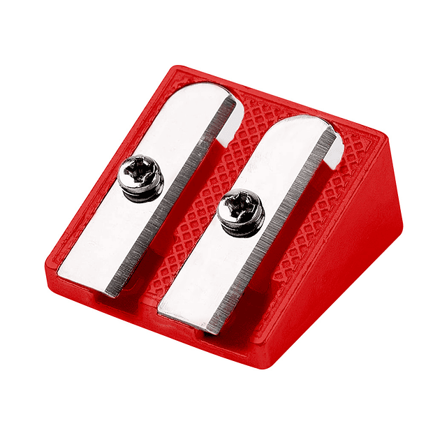 Apara lapis liderpapel metalico 2 usos cor vermelho 4