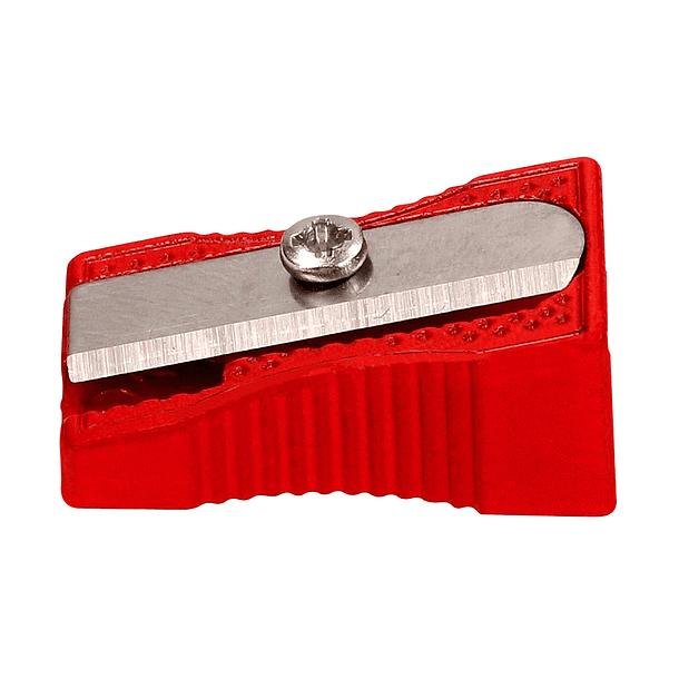 Apara lapis liderpapel metalico 1 uso cor vermelho 2