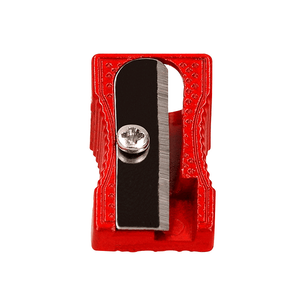 Apara lapis liderpapel metalico 1 uso cor vermelho 3