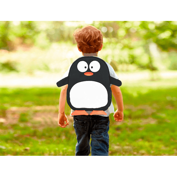 Mochila escolar liderpapel mochila infantil neopreno pinguim 5