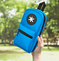 Estojo escolar antartik forma de mochila com bolso e 4 departamentos cor azul 230x50x120 mm - Thumbnail 9