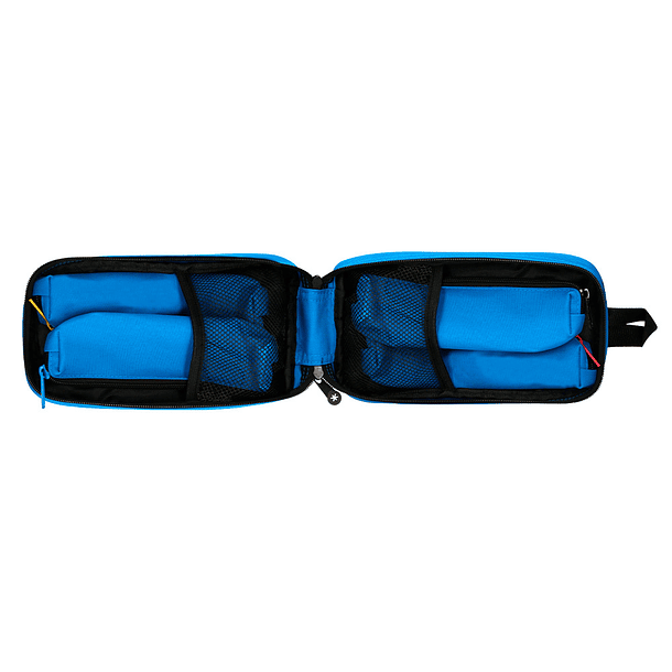 Estojo escolar antartik forma de mochila com bolso e 4 departamentos cor azul 230x50x120 mm 7