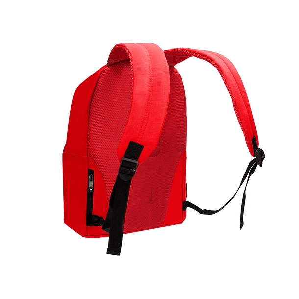 Mochila para portatil 14,1\" antartik com pega e bolsos com fecho cor vermelho 310x160x410 mm 8