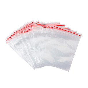 Bolsa plastico auto selada q-connect 275x450 mm pack de 100 unidades