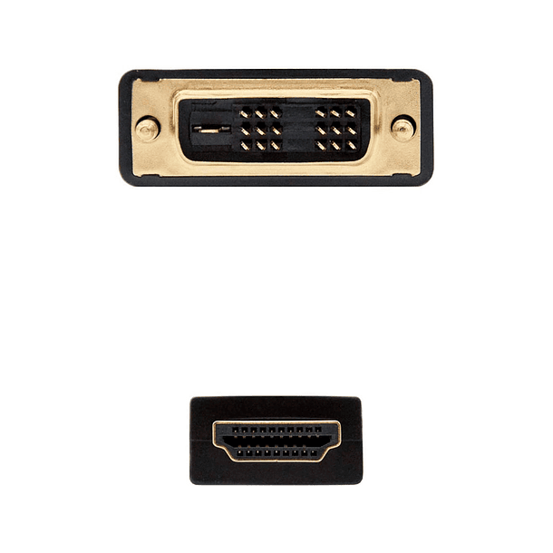 Cabo dvi nanocable a hdmi dvi18+1/m-hdmi a/m cor preto comprimento 1,8 m 3