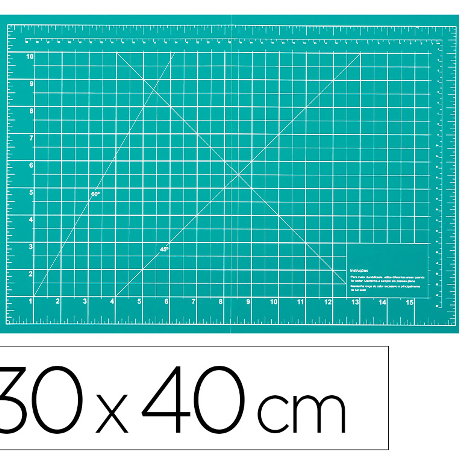 Placa de corte liderpapel din a3 3mm espessura cor verde claro 1