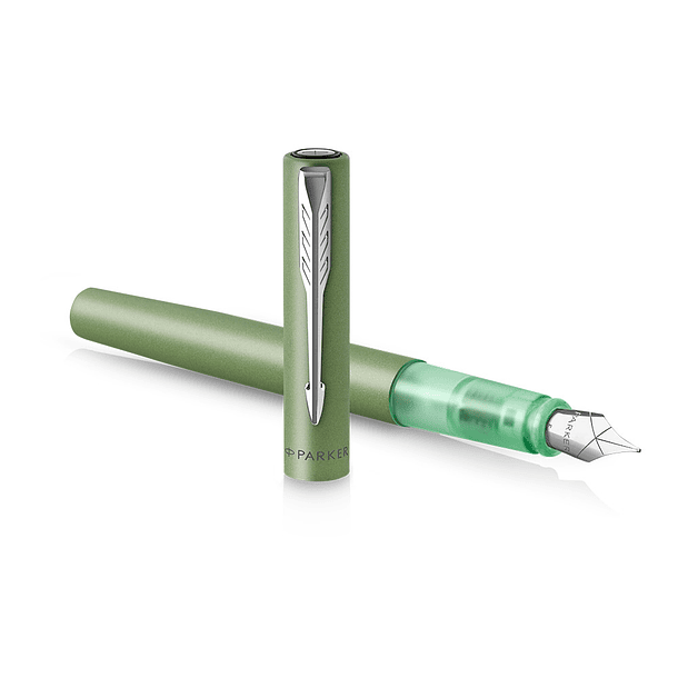 Caneta parker vector xl verde aparo f 4