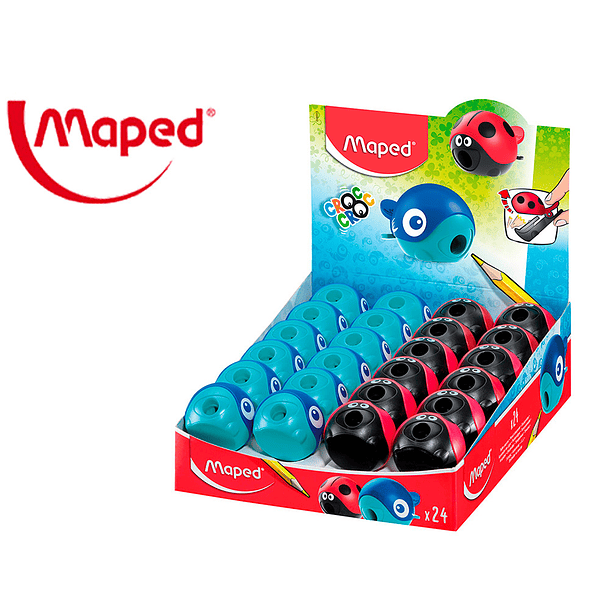 Apara lapis plastico maped croc croc easy 1 uso com deposito 1