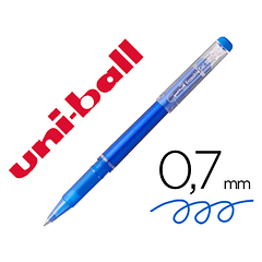 Marcador uni-ball roller uf-222 tinta gel apagavel 0,7 mm azul