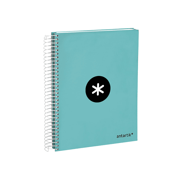 Caderno espiral liderpapel din a5 antartik capa forrada 120 f 100 gr pautado 5 mm 5 bandas cor menta 5