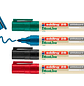 Marcador edding 28 para quadro branco ecoline 90% reciclado bolsa 4 cores sortidas ponta redonda 1,5-3 - thumbnail 2