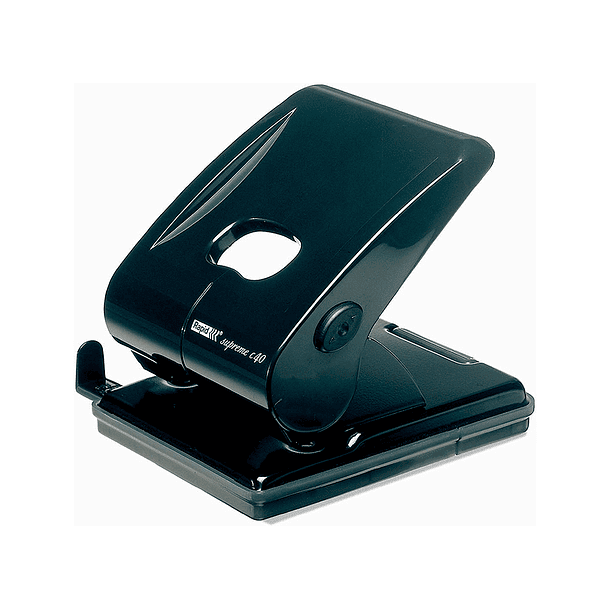 Furador rapid sc40 plastico capacidade 40 folhas cor preto 1