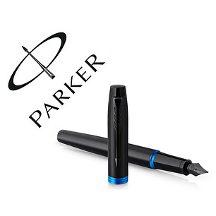 Caneta parker im professional anel azul aparo f em estojo de oferta