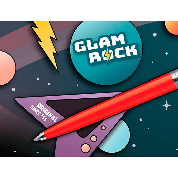 Esferografica parker jotter originals glam rock transit expositor de 20 unidades sortidas 6