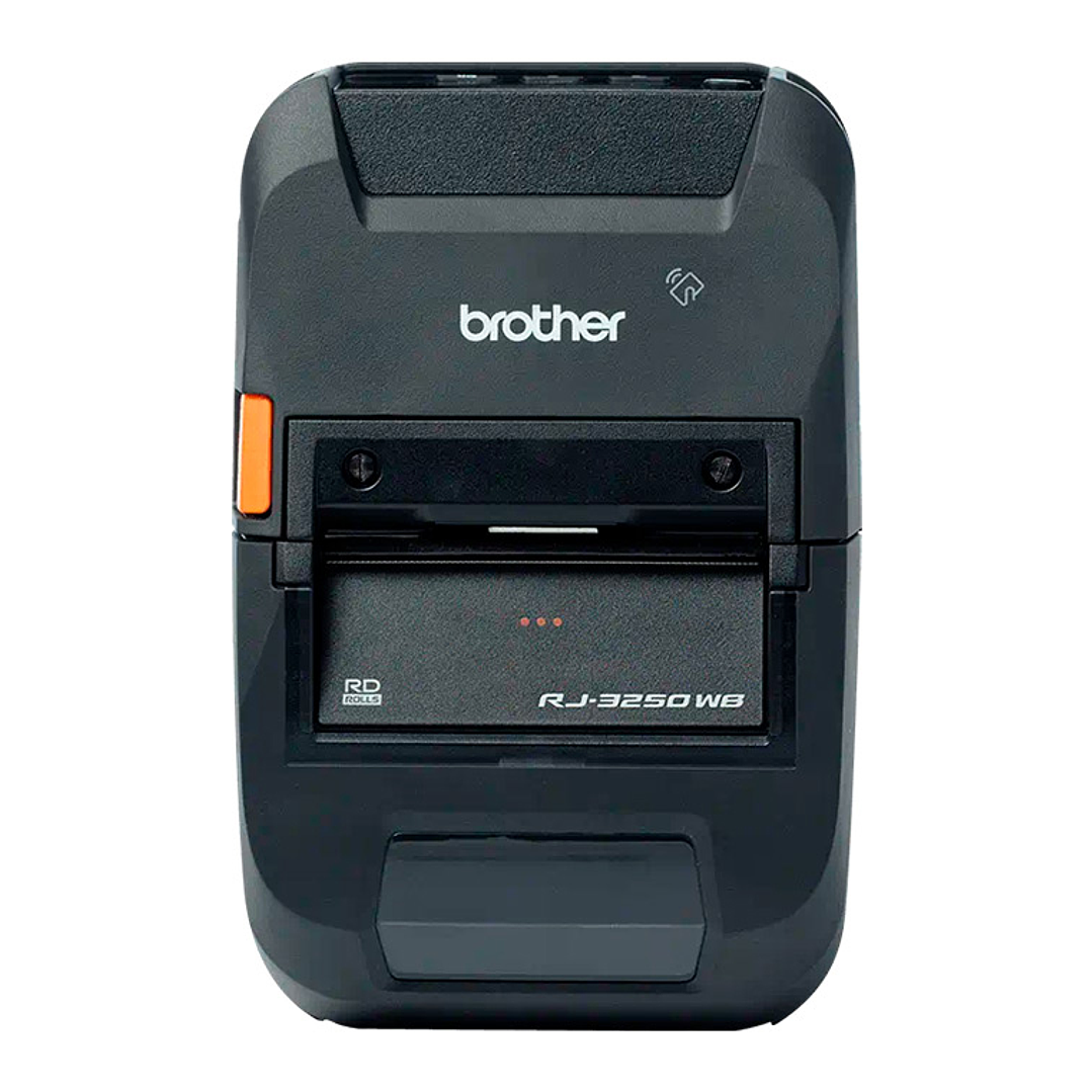 Impressora de etiquetas brother rj3250wbl portatil ate 72 mm corte automatico termica usb tipo c wifi nfc bluetooth 1
