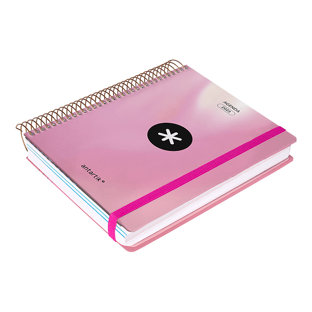 Agenda antartik 2023 semana vista 100 gr com envelope marcador paginas e 3 folhas de autocolantes rosa 165x215 mm 5