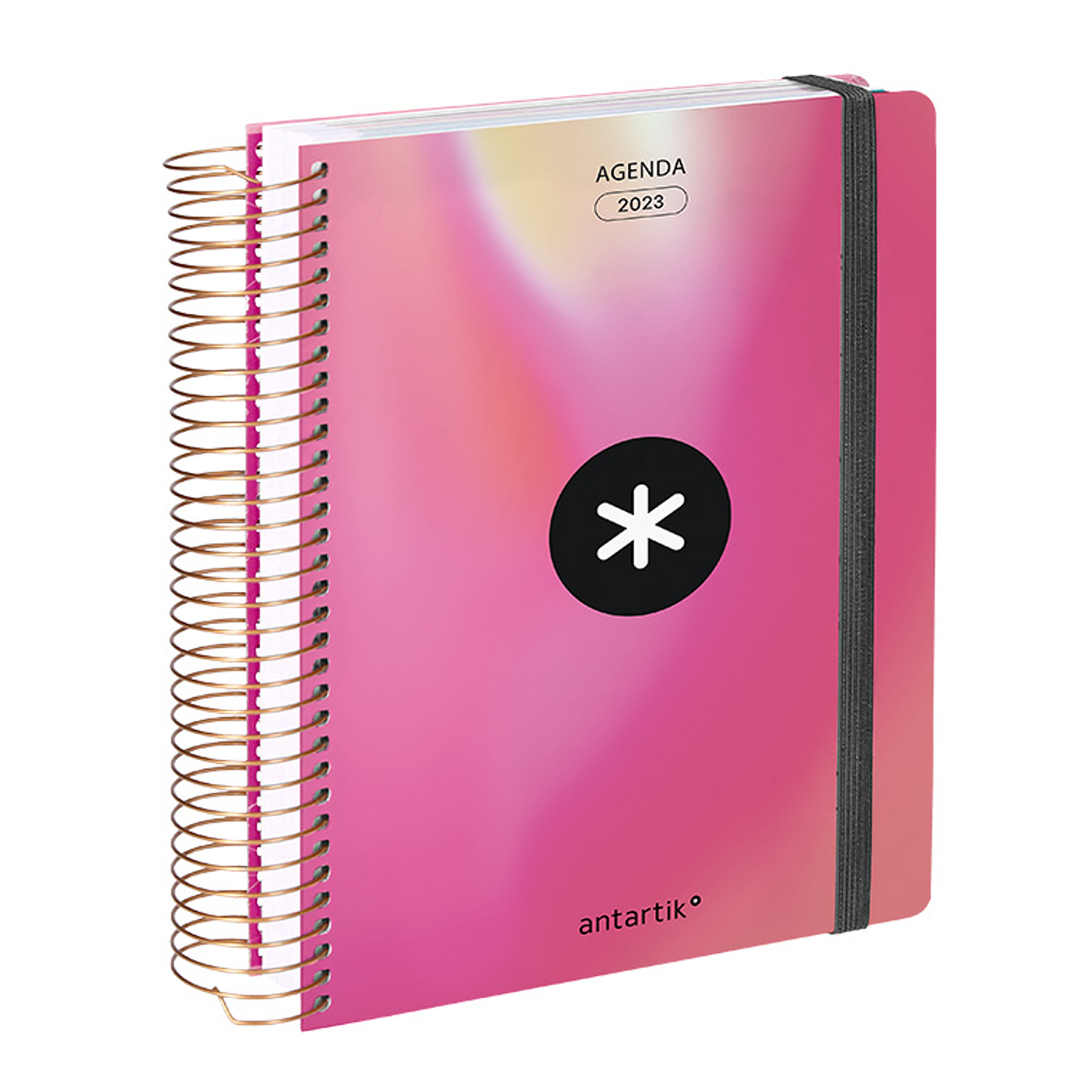 Agenda antartik 2023 semana vista 100 gr com envelope marcador paginas e 3 folhas de autocolantes vermelho 160x215 mm 5