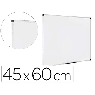 Quadro branco bi-office earth lacado magnetico moldura de aluminio 450x600 mm