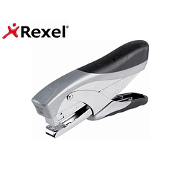 Agrafador rexel de alicate squale 56 metalico capacidade 25 folhas usa agrafes 24/6 e 26/6 cor prata