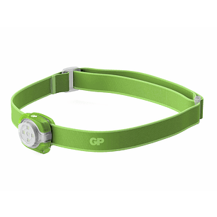 Linterna de cabeza gp infantil led 40 lumenes 2 niveles intensidad color verde