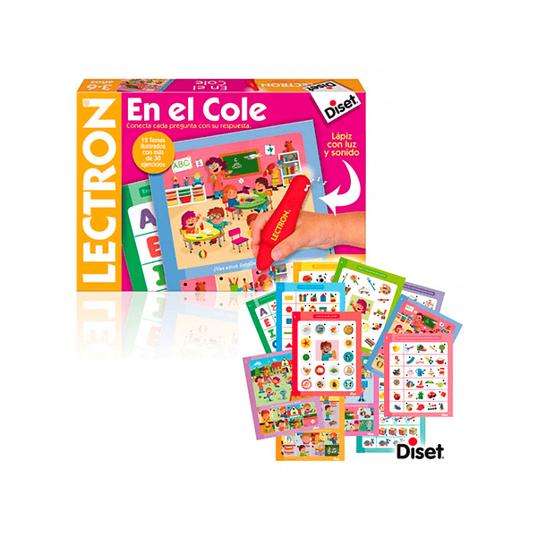 Juego diset didactico lectron en el cole 1