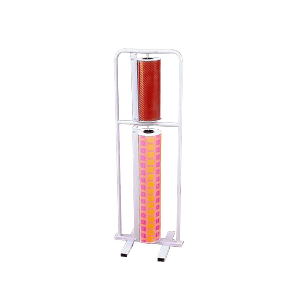 Porta rolos mostrador vertical corta papel para bobines de papel 64-32 cm 1