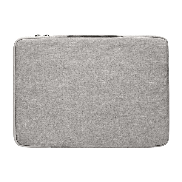 Bolsa para portatil q-connect 13,3\" com asa 1 bolso exterior com fecho de correr cor cinza 350x250x25 mm 5