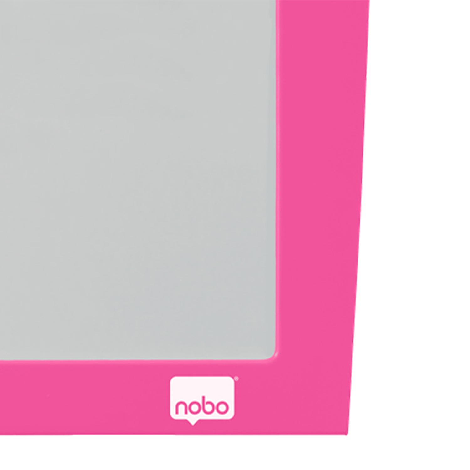 Quadro branco nobo magnetico moldura fucsia 430x585 mm 3