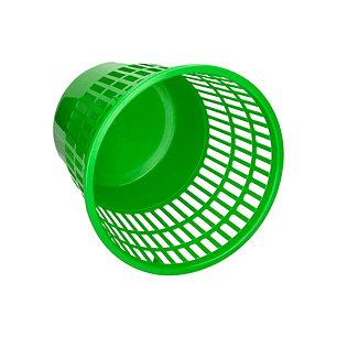 Cesto de papeis q-connect em plastico 15 litros cor verde 285x290 mm