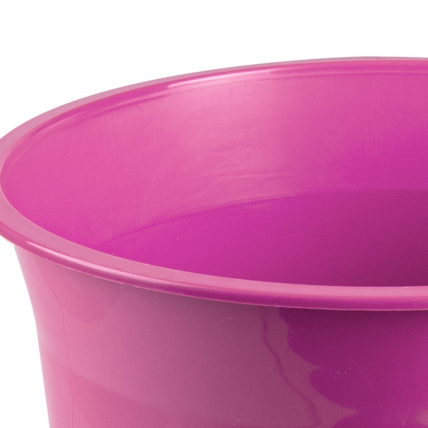 Cesto de papeis em plastico liderpapel ecouse 100% reciclado rosa opaco 13 litros 275x285 mm 4