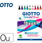 Marcador giotto turbo soft brush ponta de pincel caixa de 10 unidades cores sortidas - Miniatura 1