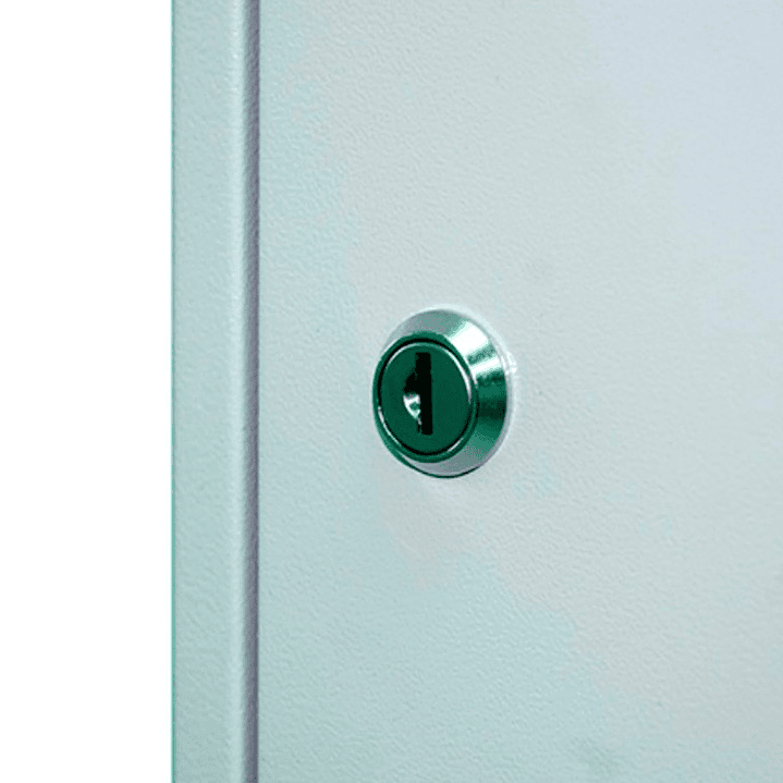 Cacifo metalico simonlocker 2 portas com fechadura respiro e caixilho para etiquetas cinza/cinza 1800x500x300 mm 1