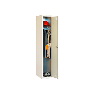 Cacifo metalico simonlocker 1 porta com fechadura respiro e caixilho para etiquetas cinza/cinza 1800x500x300 mm